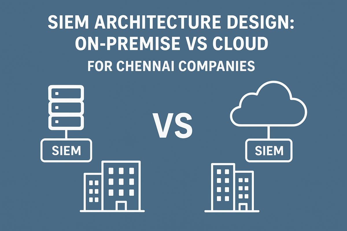 SIEM Architecture Design: On-Premise vs Cloud for Chennai Companies