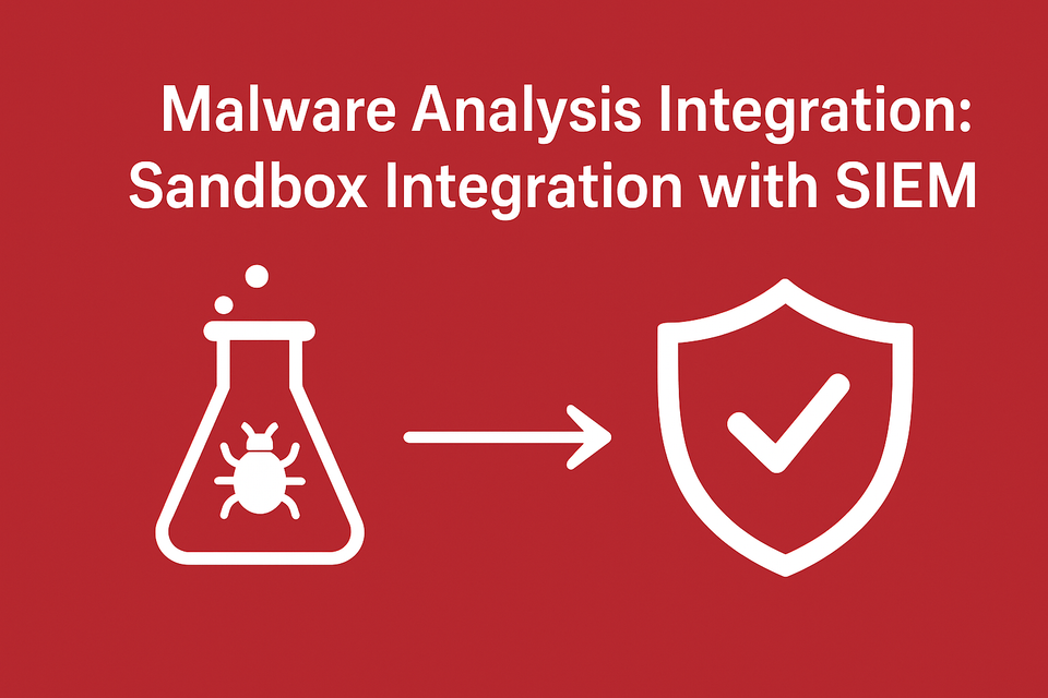 Malware Analysis Integration: Sandbox Integration with SIEM
