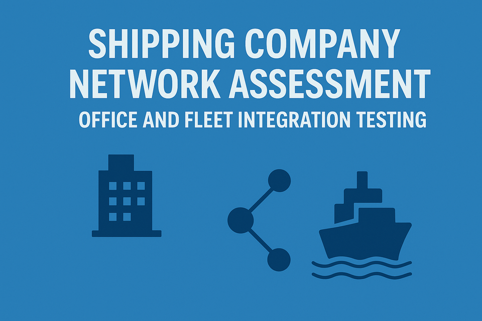 Shipping Company Network Assessment: Office and Fleet Integration Testing